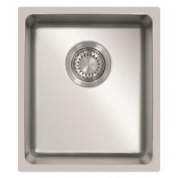 Мойка 440х380 см TopZero серия Micro, универсальная, из нержавеющей стали, полированная, прямоугольная, отверстие под смеситель, слив-перелив, для кухни