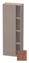Пенал Duravit DuraStyle, 50x24x140 см, подвесной, (левый), с дверцей, с закрытыми/открытыми полками, цвет: орех/базальт, в ванную комнату