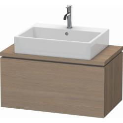 Тумба под раковину для консоли/столешницы Duravit L-Cube 82х47,7х40 см, подвесная, ДСП, цвет: дуб терра, 1 выдвижной ящик, прямоугольная