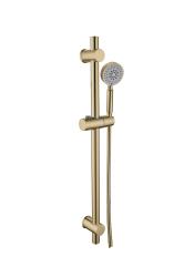 Душевой гарнитур Olives BD04G стойка 665 мм, золото, нержавеющая сталь/пластик, комплект: стойка/лейка/шланг