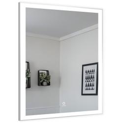 Зеркало Azario Havana, 60х80 см, с LED/ЛЕД-подсветкой, с диммером, прямоугольное, выключатель сенсорный, для ванны, навесное/подвесное/настенное
