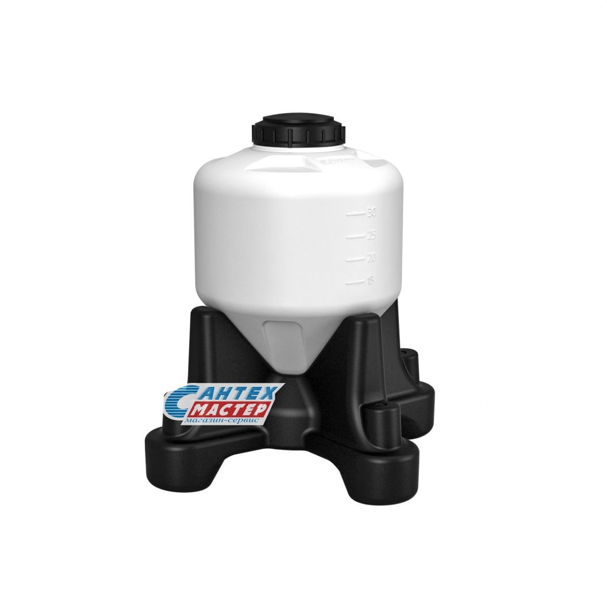 Емкость пластиковая (бак) Экопром ЦКТ 35 литров с подставкой ,комплектация стандарт (цвет-белый) 113.0002.000.0