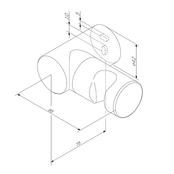 Держатель AM.PM для душевой лейки F0500822 настенный, цвет черный, ABS-пластик
