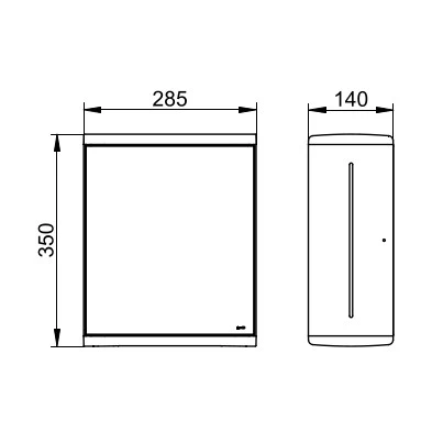 Диспенсер для бумажных полотенец Keuco Collection Moll настенный, металл/пластик, цвет хром/антрацит, квадратный