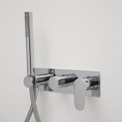 Смеситель для душа WasserKRAFT Dinkel, однорычажный, встраиваемый, керамический, без излива, с душевым комплектом, латунь, цвет хром