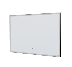 Зеркало IDDIS Slide, 100х70х25 см, с LED/ЛЕД-подсветкой, прямоугольное, с антизапотеванием, выключатель бесконтактный, для ванны, навесное/подвесное/настенное
