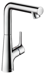 Смеситель для раковины Hansgrohe Talis S 210 однорычажный, поворотный, излив короткий, длина 16,2 см, керамический, латунь, цвет хром, с донным клапаном