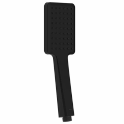 Душевая лейка IDDIS Slide, прямоугольная, с 1 режимом, размер 86х112 мм, ABS-пластик, цвет черный матовый, для душа/ванной