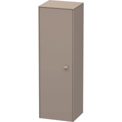 Пенал Duravit Brioso L, 42x36x133 см, подвесной, (левый), с дверцей, с полкой, со стеклянными полками, цвет: базальт, в ванную комнату