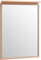 Зеркало Allen Brau Priority 60х75х2 см с подсветкой, прямоугольное, подвесное/настенное, цвет рамы медь браш, для ванной комнаты