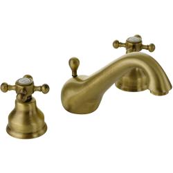 Смеситель для раковины Migliore Lady, однорычажный, неповоротный, высокий, длина 80 мм, керамический картридж, латунь, цвет медь