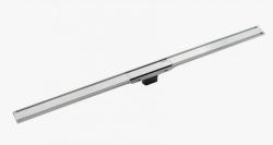 Дренажный канал Geberit CleanLine60, для трапа, для тонких настилов, цвет нержавеющая сталь, для душа в полу, без затвора, L=30-90см, нержавеющая сталь, прямоугольный