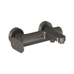 Смеситель для ванны/душа Ravak Eleganta, настенный, однорычажный, неповоротный, длина излива 175 мм, керамический, латунь, цвет графит