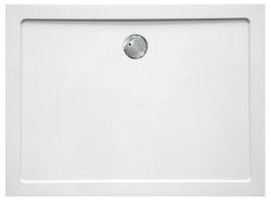Душевой поддон Cezares Tray, 140х90х3,5 см, прямоугольный/угловой, стеклокомпозит, низкий, белый, с бортиком, литой, литьевой, для душа