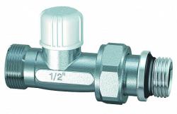 Клапан запорный прямой Far 1/2" М24х19 нр с уплотнением EPDM FV 1305 C12