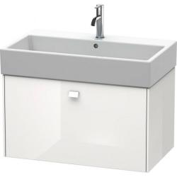 Тумба под раковину Duravit Brioso, 78,4х45,9х44,2 см, подвесная, 1 выдвижной ящик, ДСП, цвет: белый глянец, шкафчик навесной, механизм доводчика, прямоугольная, правая/левая, в ванную комнату