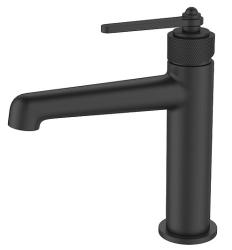 Смеситель для раковины/умывальника Esko Bangkok Black однорычажный, неповоротный, фиксированный, длина излива 136 мм, латунь, цвет черный BG26B