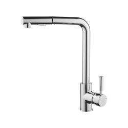 Смеситель для кухни/мойки AQUEDUC однорычажный, вытяжной/поворотный/высокий излив, длина излива 220 мм, высота 324 мм латунь, цвет хром 345391