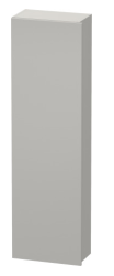 Пенал Duravit DuraStyle, 40x24x140 см, подвесной, (левый), с дверцей, с полкой, со стеклянными полками, цвет: бетонно-серый/белый матовый, в ванную комнату
