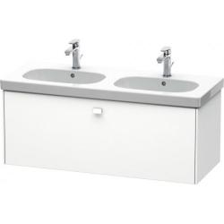 Тумба под раковину Duravit Brioso, 117х46,9х45,2 см, подвесная, 1 выдвижной ящик, ДСП, цвет: белый глянец, шкафчик навесной, механизм доводчика, прямоугольная, правая/левая, для раковины D-Code, в ванную комнату