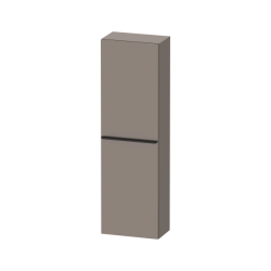 Пенал Duravit D-Neo, 40x24x132 см, подвесной, (правый), с распашной дверцей/одностворчатый, с 4 стеклянными полками, цвет: базальт, в ванную комнату