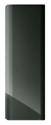 Пенал Cezares Stylus, 43х35х130 см, подвесной, (правый/левый/универсальный), 1 распашная дверь/реверсивная, цвет черный графит, в ванную комнату