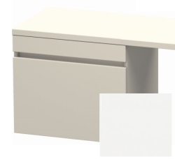 Тумба/шкафчик для консоли/столешницы Duravit DuraStyle под раковину 60х47,8х51,2 см, подвесная, ДСП, цвет: серо-коричневый/белый матовый, 1 выдвижной ящик, прямоугольная