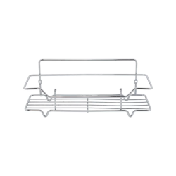 Полка одноярусная Milardo Grid прямая, 300х113 мм проволока стальная, цвет хром, 2 крючка GRICS1CM44