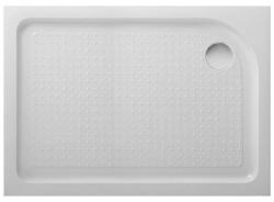 Душевой поддон BelBagno Tray, 120х80х15 см, прямоугольный/угловой, правый/правосторонний, акриловый, низкий, белый, с бортиком, с антискользящим покрытием, литой, литьевой, для душа