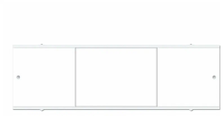Панель MELODIA под ванну "Tango", 168х54 см, ПВХ/алюминий, цвет: белый, (экран для ванны Tango) прямоугольная, фронтальная панель, универсальная, левая/правая, левосторонняя/правосторонняя, для ванны