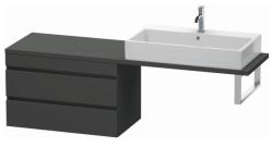 Тумба/шкафчик для консоли/столешницы Duravit DuraStyle под раковину 80х47,8х51,2 см, подвесная, ДСП, цвет: графит матовый, 2 выдвижных ящика, прямоугольная