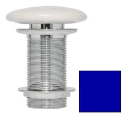 Донный клапан ISVEA, без перелива, клик-клак/clik-clack, цвет: синий матовый, латунь, круглый, для раковины, для раковины/умывальника