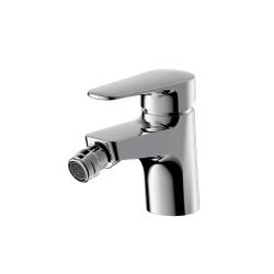 Смеситель для биде Bravat Alfa, однорычажный, неповоротный, длина 114 мм, керамический картридж, латунь, цвет хром