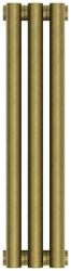 Радиатор отопления Сунержа Эстет-00 500х135 3 секции, цвет состаренная бронза, универсальное подключение, нержавеющая сталь, трубчатый