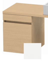 Тумба/шкафчик для консоли/столешницы Duravit DuraStyle под раковину 40х54,8х51,2 см, подвесная, ДСП, цвет: натуральный дуб/белый матовый, 1 выдвижной ящик, прямоугольная