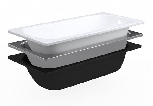 Ванна ВИЗ Reimar 150х70, стальная, с ножками, цвет- белая, с полимерным покрытием, без антискольжения, российского производства, Исетского завода, в квартиру, дом, дачу