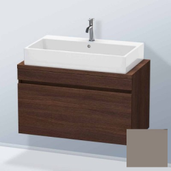 Тумба под раковину для консоли/столешницы Duravit DuraStyle 90х54,8х51,2 см, подвесная, ДСП, цвет: каштан темный/базальт, 1 выдвижной ящик, прямоугольная