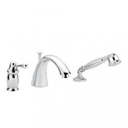 Смеситель для ванны/душа Migliore Maya, на борт ванны, однорычажный, неповоротный, длина 200 мм, керамический, латунь, цвет хром