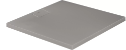 Душевой поддон Duravit Stonetto 100х100х5, минеральное литье DuraSolid, цвет: бетон, антискольжение, (без установочного комплекта, без экрана, без слива), квадратный