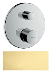 Смеситель для ванны Axor Uno однорычажный, с рукояткой zero, скрытого монтажа, настенный/встраиваемый, круглый, латунный, без излива, керамический, цвет шлифованная медь, без душевого шланга/лейки, защитная комбинация EN1717