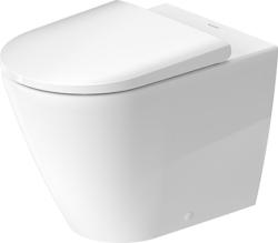 Унитаз Duravit D-Neo  37х58х40 см, напольный, приставной, цвет белый, санфарфор, овальный, горизонтальный (прямой) выпуск, под скрытый бачок, безободковый, без сиденья, для туалета/ванной комнаты