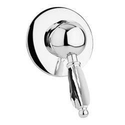 Смеситель для душа Cezares Elite, встраиваемый, однорычажный, без излива, керамический, латунь, внутренний (скрытый монтаж), цвет хром