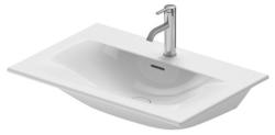 Раковина DURAVIT Viu 73х49х18,5 см, подвесная, прямоугольная, санфарфор, цвет белый, с 2 отверстиями под смеситель, слив/перелив