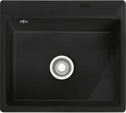 Мойка кухонная Franke MYTHOS MTK 210-58, 55х48,6 см, врезная, керамическая (Fraceram®), прямоугольная, цвет антрацит, без отверстия под смеситель, без крыла, слив-перелив, врезная в столещницу, для кухни