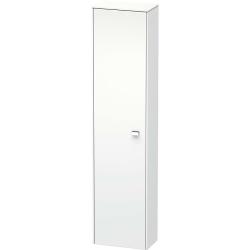 Пенал Duravit Brioso L, 27х19,6х133,1 см, подвесной/напольный, (левый), с дверцей/одностворчатый, с полками, со стеклянными полками, цвет: белый матовый/хром, в ванную комнату