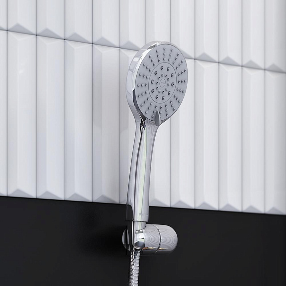 Душевой гарнитур Damixa Origin One 2.0 3-х режимная лейка 120 мм хром 918110000