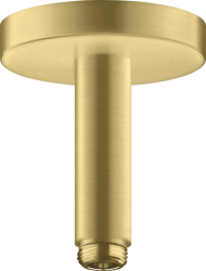 Потолочное подсоединение для верхнего душа Axor ShowerSolutions, удлинение 23 см, цвет: шлифованная медь, латунный для душа/ванной/душевой кабины, на потолок, кронштейн, наружний монтаж