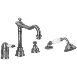 Смеситель для ванны/душа Migliore Oxford, на борт ванны, однорычажный, неповоротный, длина 210 мм, керамический, латунь, цвет состаренный хром