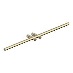 Полотенцедержатель ABBER Osten 316 двойной, настенный, неповоротный, 524 мм нержавеющая сталь, для полотенец, в ванную/туалет/душевую кабину, цвет золото брашированное AA1855BG