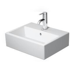 Раковина DURAVIT Vero Air, 45х35х16,5 см, подвесная, прямоугольная, санфарфор, цвет белый, с 1 отверстием под смеситель, слив/перелив